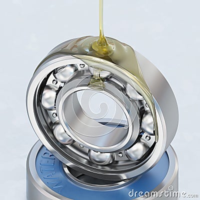 Oiling Ball Bearing Stock Photo