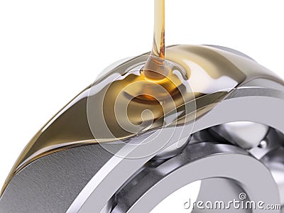 Oiling Ball Bearing Stock Photo