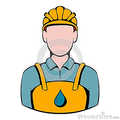 Oilman icon, icon cartoon Vector Illustration