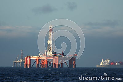 Oilrig Stock Photo