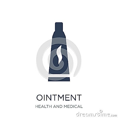 Ointment icon. Trendy flat vector Ointment icon on white background from Health and Medical collection Vector Illustration