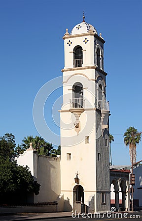 Ojai Post Office Tower Stock Photo