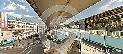 Oji station JR Keihin Tohoku Line in the Kita district, north of Editorial Stock Photo