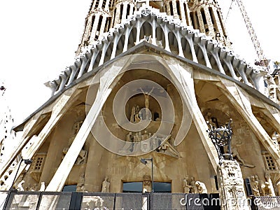 Temple Expiatori de la Sagrada FamÃ­lia, Barcelona, Spain Editorial Stock Photo