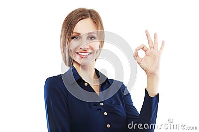 Okay gesture Stock Photo