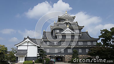 Okayama castle. Editorial Stock Photo