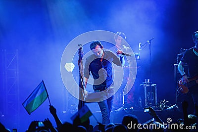 Okean Elzy performance in Helsinki Editorial Stock Photo