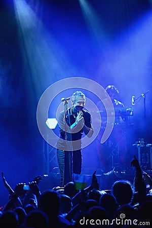 Okean Elzy performance in Helsinki Editorial Stock Photo