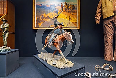 Interior view of the National Cowboy and Western Heritage Museum Editorial Stock Photo