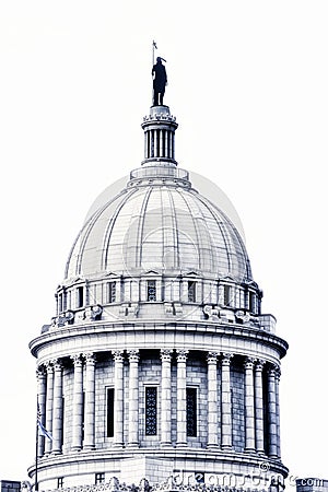 Oklahoma State Capital, Oklahoma City Stock Photo