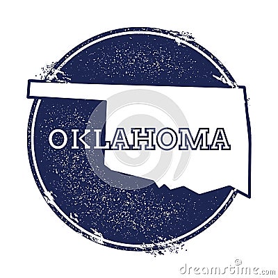 Oklahoma vector map. Vector Illustration