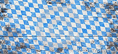 Oktoberfest background with blue and white rhombus pattern Stock Photo