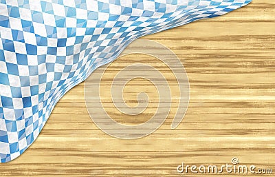 Oktoberfest Bavaria Wood Flag Design Stock Photo