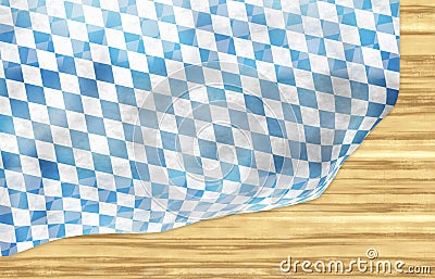 Oktoberfest Bavaria Wood Flag Design Stock Photo