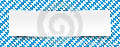 Oktoberfest Bavarian Background Paper Banner Vector Illustration