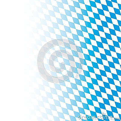 Oktoberfest Bavarian National Colors White Side Vector Illustration