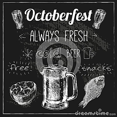 Oktoberfest beer design Vector Illustration