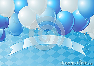 Oktoberfest Celebration Balloons Vector Illustration