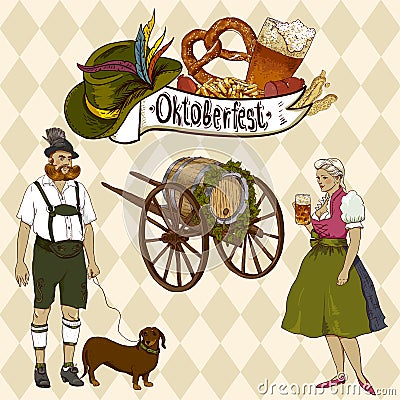 Oktoberfest celebration design Vector Illustration