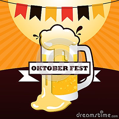 Oktoberfest Concept Banner Design 2 Vector Illustration
