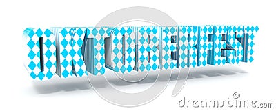 Oktoberfest 3D text Stock Photo