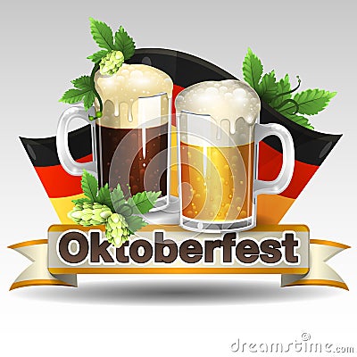 Oktoberfest Germany Vector Illustration