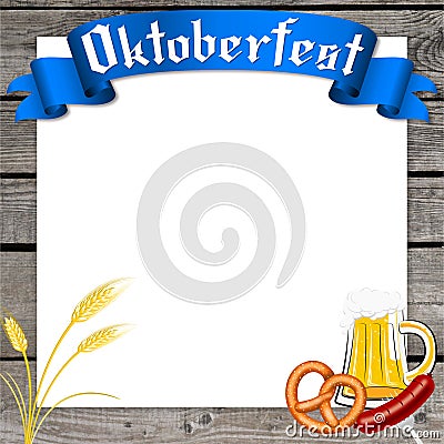 Oktoberfest frame - great as restaurant pricelist Editorial Stock Photo