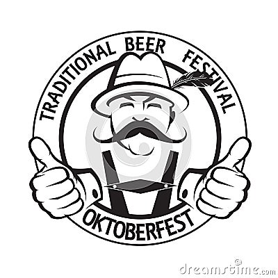 Oktoberfest label Vector Illustration