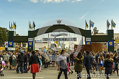 Oktoberfest in Munich, Bavaria, Germany Editorial Stock Photo