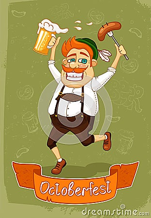 Oktoberfest poster Vector Illustration