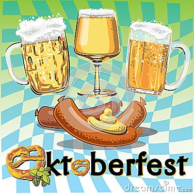 Oktoberfest poster Vector Illustration