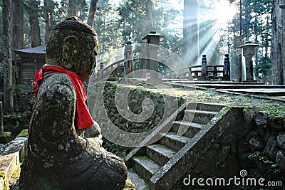 Okunoin Cemetery at Mount Koya Stock Photo