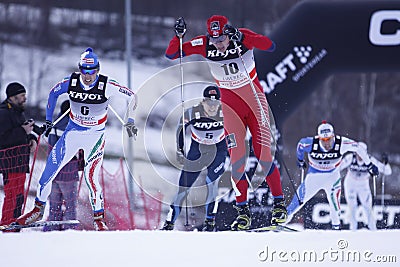 Ola Vigen Hattested - ski sprint Editorial Stock Photo