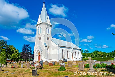 oland, Sweden, July 15, 2022: New Kalla church at oland island i Editorial Stock Photo