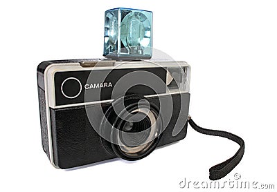 Old 35mm camera Stock Photo