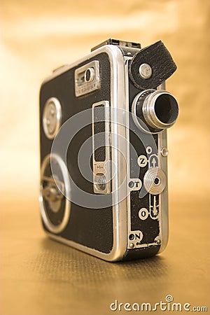 Old 8mm Film Camera Stock Photo