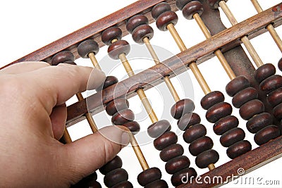 Old abacus Stock Photo