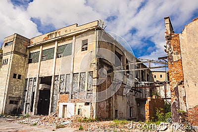 Kalety, Silesia province, Poland - Old paper mill. Stock Photo