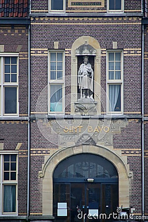 Old abandoned catholic mental illness hospital in the town of No Editorial Stock Photo