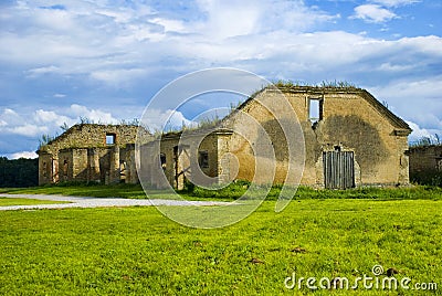 Old abandoned country house Stock Photo