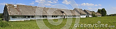 Old abandoned farm Stock Photo