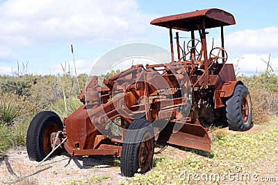 Old abandoned farm machinery in Western Australia Editorial Stock Photo