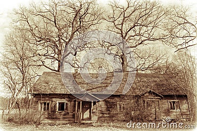 Old abandoned house Stock Photo