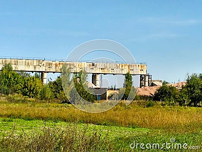 An abandoned Quarry Stock Photo