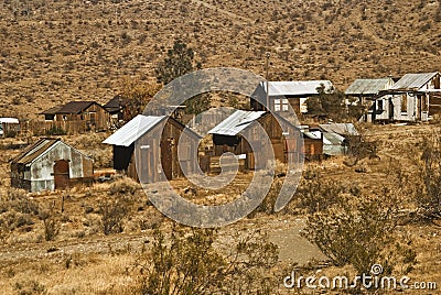 Old Abandoned Shacks Stock Photo