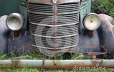 Old abandoned truck Stock Photo