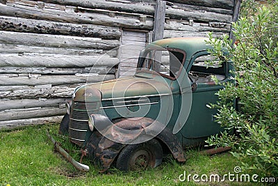 Old abandoned truck Stock Photo