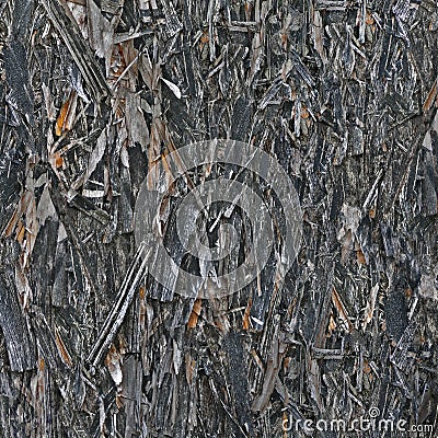 Old aged weathered oriented strand board OSB chipboard texture, grungy grey vertical pattern, horizontal rustic macro closeup, Stock Photo