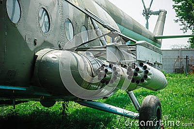 old airplanes on takeoff in Museum Editorial Stock Photo