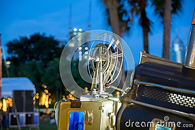 Outdoor Theater in thailand, focus selective Stock Photo